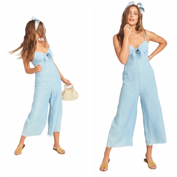 Show Me Your MuMu Pants - Show Me Your Mumu Paolo Playsuit Denim Blue Medium